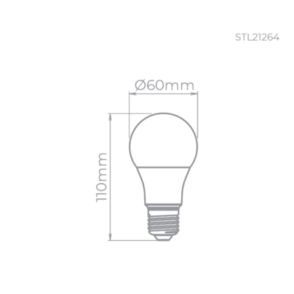 Lampada Stella Bulbo 7w 6500k 560lm E27 Sth7264