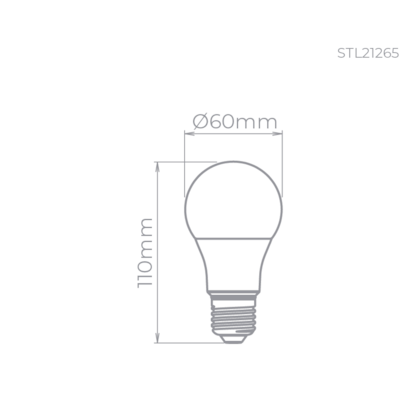 Lampada Stella Bulbo Led E27 9w 160 806lm Stl21265/40