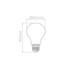 Lampada Stella Led Bulbo Filamento Milky E27 4,7w 560lm Sth20214/30