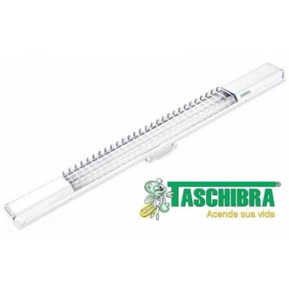 Luminaria Lumifacil LED 40/2 2x20,5W 6500K Branco com Lampadas 110/240V Taschibra