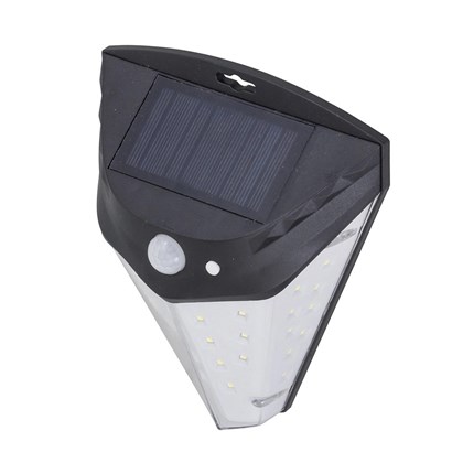 Luminaria Solar LED 4W 6500K Luz Branca Preto Ip65-Gaya