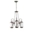 Lustre 3 Lampadas Metal envelhecido Madelustre Imperio 2463 3