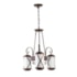 Lustre 3 Lampadas Metal envelhecido Madelustre Imperio 2463 3