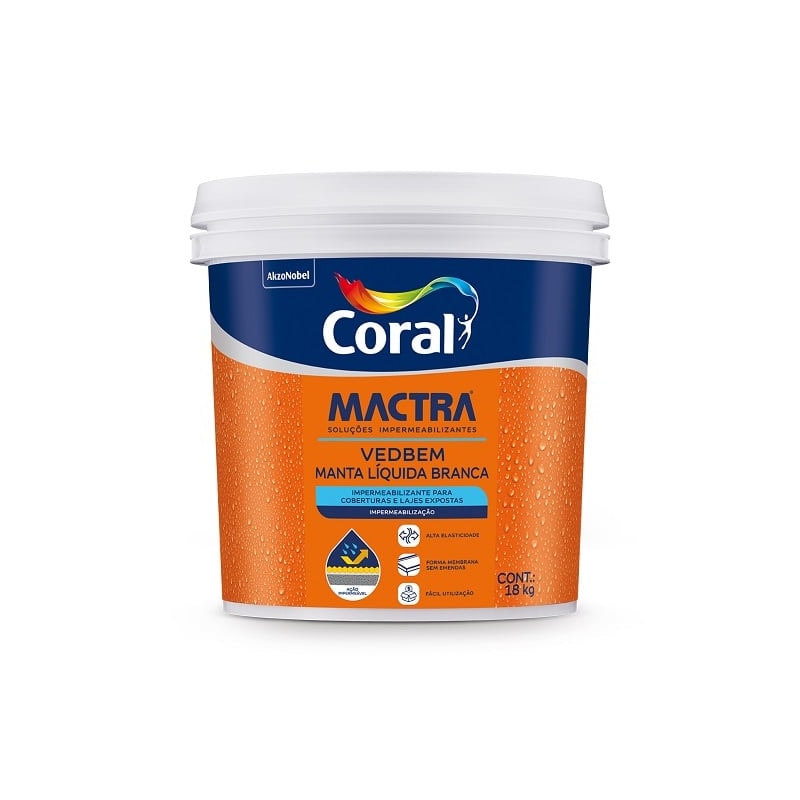 MANTA LIQUIDA CORAL MACTRA VEDBEM BRANCA 18KG