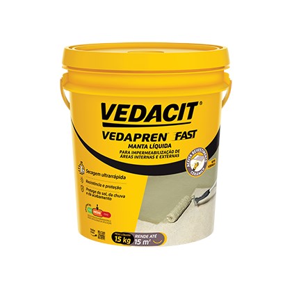 Manta Liquida Vedapren Fast Vedacit 15kg Concreto