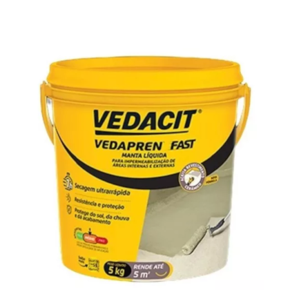 Manta Liquida Vedapren Fast Vedacit 5kg Concreto