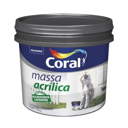 Massa Acrilica Balde 25kg-Coral