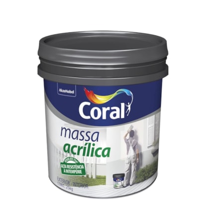 Massa Acrilica Balde 25kg-Coral