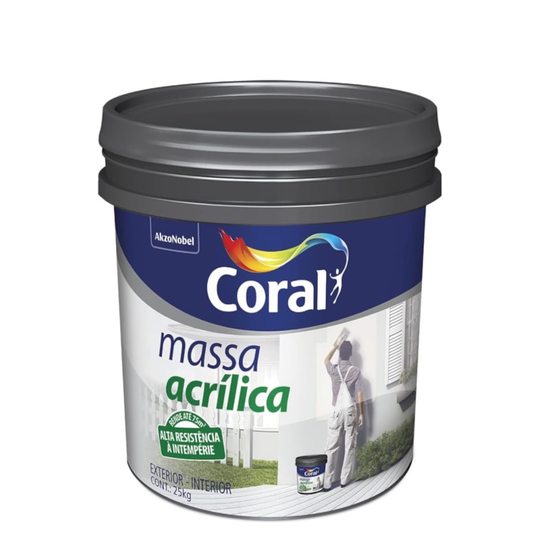 Massa Acrilica Balde 25kg-Coral