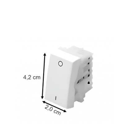 Modulo Interruptor Bipolar Simples 20A Sem Placa Modulare-Fame