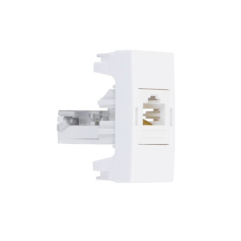Simon Rj45 Rack Modulo Simon S-35 RJ45 Cat5E Branco 30482-30 - Centro Elétrico