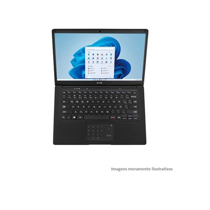 Notebook Ultra  14.1 Pol Celeron N4020 4gb 500gb Hdd Linux Preto-UB234
