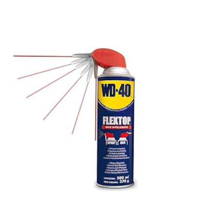 Oleo Lubrificante/Desengripante WD-40 Flex Top 500ml 370g