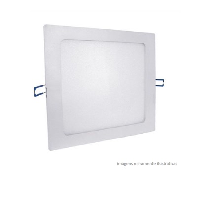 Painel LED de Embutir 18W Luz 4000k Branco Neutro Quadrado Bivolt Empalux