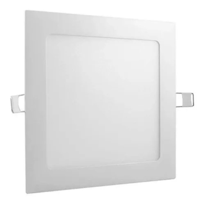 Painel Led Embutir Quadrado 6w 3000k 12cm  Brilia