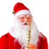 Papai Noel Musical 1,20m Com Saxofone