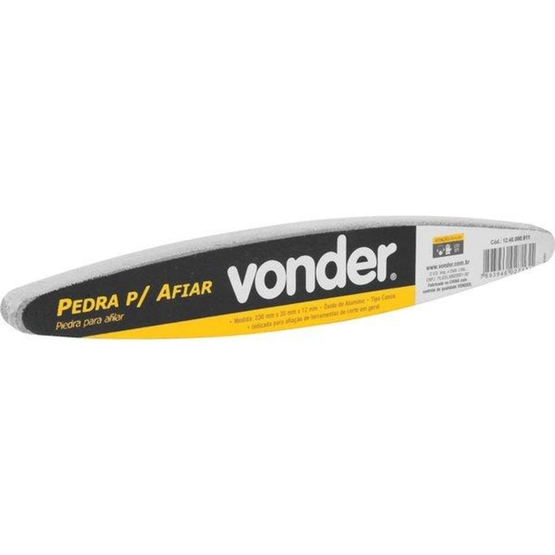 Pedra Para Afiar Tipo Canoa 230x35x12mm Cartela-Vonder