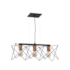 Pendente Aramado Preto/Cobre 3 Lampadas E27 Quality Newline Imports Pd644