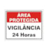 Placa 15x20cm Vig Area Proteg Vig.24h