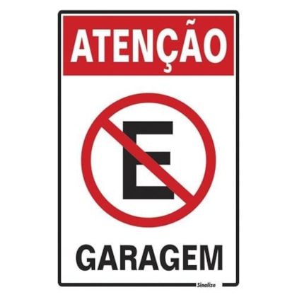 Placa 250az Atencao Garagem