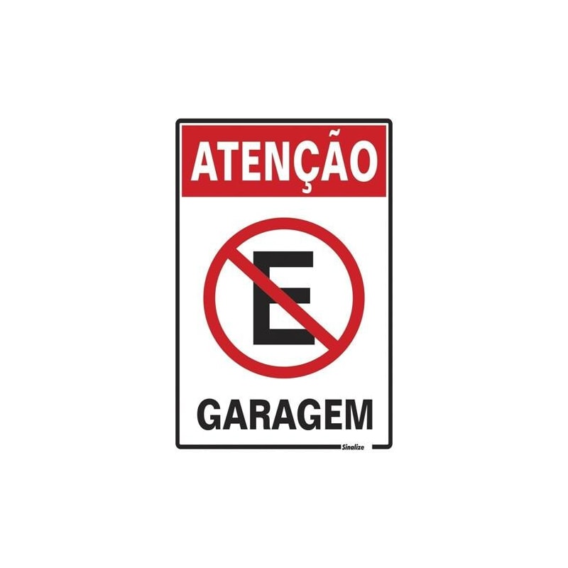 Placa 250az Atencao Garagem