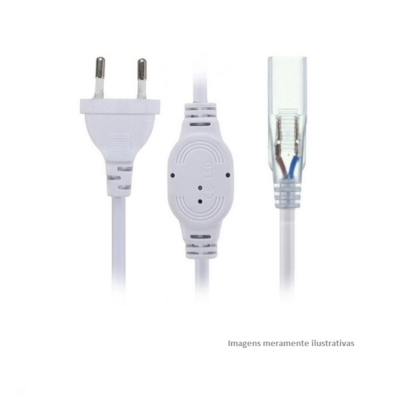 Plug Para Fitas Direto Na Rede 2835 Brancas Bivolt