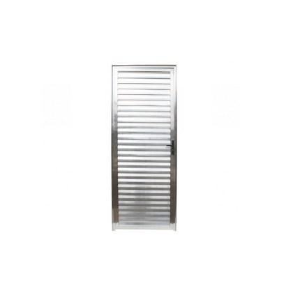 Porta Veneziana de Aluminio Quality Com Abertura Lado Direito 210X60cm