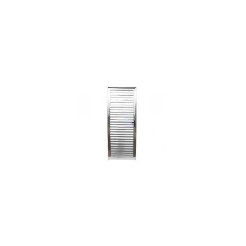 Porta Veneziana de Aluminio Quality Com Abertura Lado Direito 210X60cm