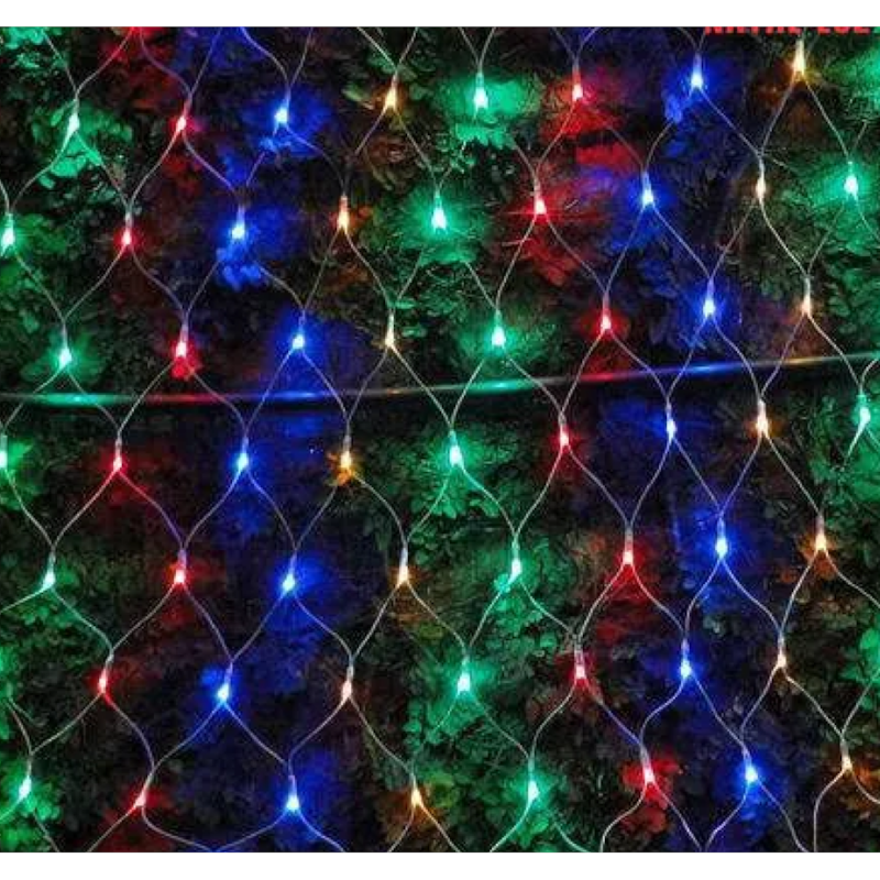 Rede Cachoeira 160 Leds Bc 6 Funcoes Fio Verde 6x0,45mm 81805