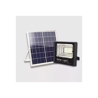 Refletor Bronzearte Deep Solar Led 200w 6500k C/Painel Solar Controle Remoto Ldsmdrsl200c6