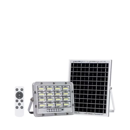 Refletor Bronzearte Deep Solar Led 50w 6500k C/Painel Solar E Controle Remoto Ldsmdrsl50c6