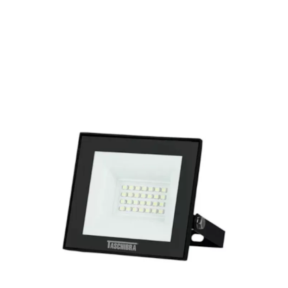 Refletor Led 30W Slim 6500K Bivolt Preto Taschibra