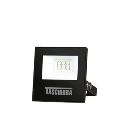 Refletor Tr Led Slim 10W 6500K Preto Taschibra 15030063-02