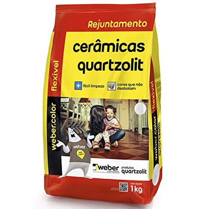 Rejunte Cinza Platina 1kg Quartzolit
