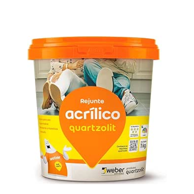 Rejunte Quartzolit Acrilico Branco 1kg