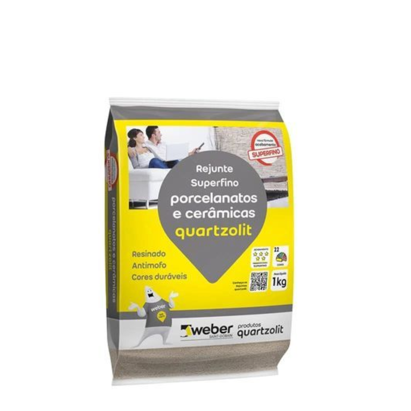 Rejunte Quartzolit Porcelanatos E Ceramicas Tijolo 1kg