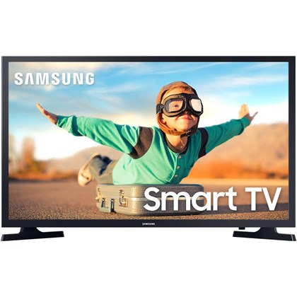 Smart TV LED 32 Samsung Tizen HD 32T4300 2020-WIFI, HDR para Brilho e Contraste com Plataforma Tizen 2 HDMI 1 USB-Preta