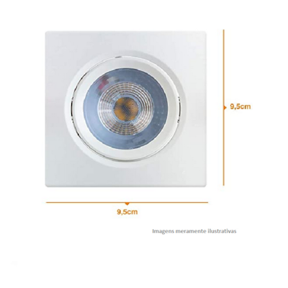 Spot Easy Led Bronzearte Redondo 5w 6500k Preto Yq086056ptdea - Centro ...