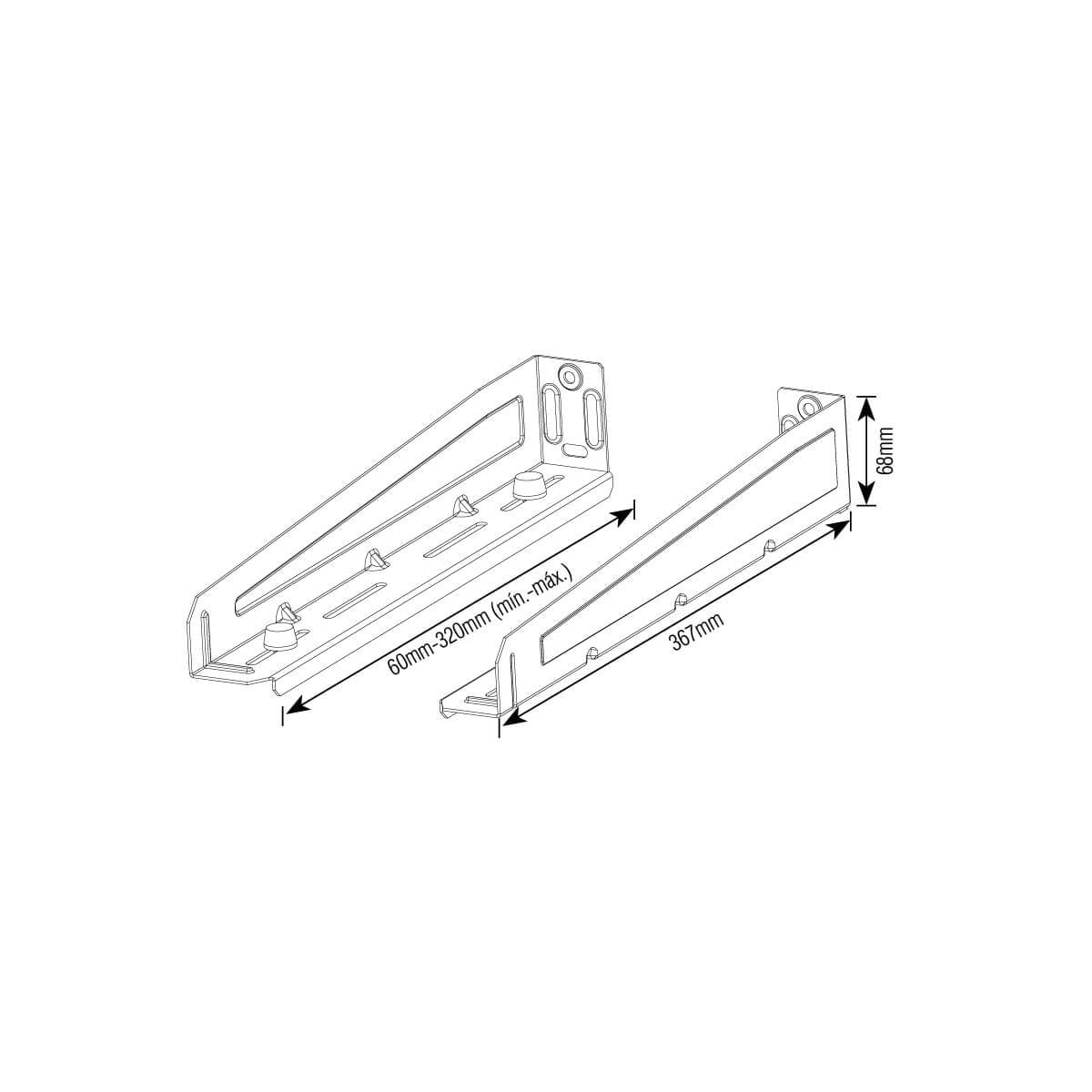 Suporte Brasforma P/Micro-Ondas/Multiuso Sbr5.1 - Centro Elétrico