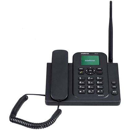 Telefone Celular Intelbras Rural Fixo CF6031, Preto, 3G, Funcao Modem 3G