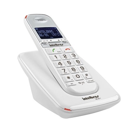 Telefone Sem Fio Intelbras TS 63v Identificador De Chamadas Branco