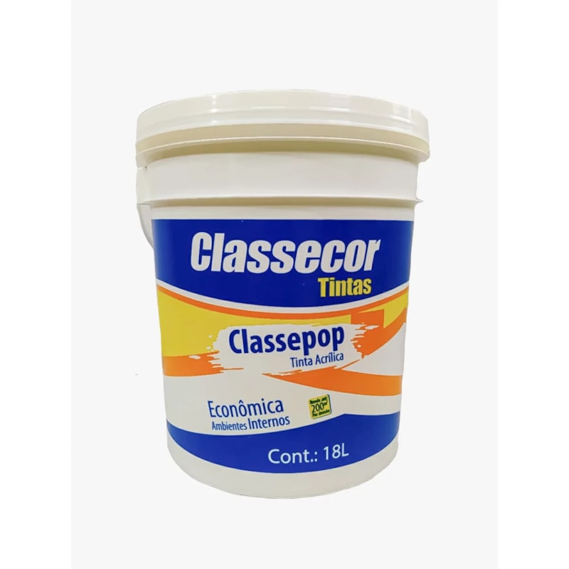 Tinta Acrilica Classepop 18l Azul Celeste