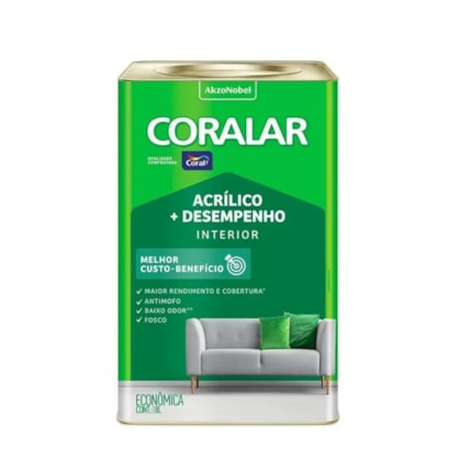 Tinta Acrilica Coralar 18 L Branco Gelo-Coral