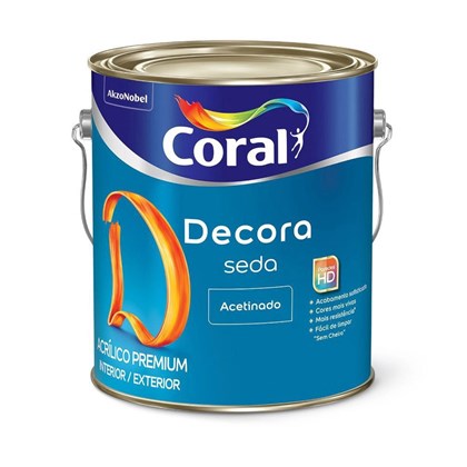 Tinta Coral Acrilica Premium Acetinada Branco Gelo 3,6 Litros