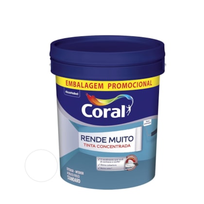 Tinta Coral Acrilica Rende Muito Fosca Branco 20 Litros