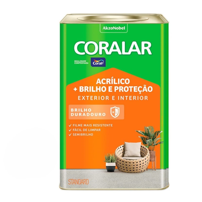 Tinta Coral Brilho e Protecao 18l Branco