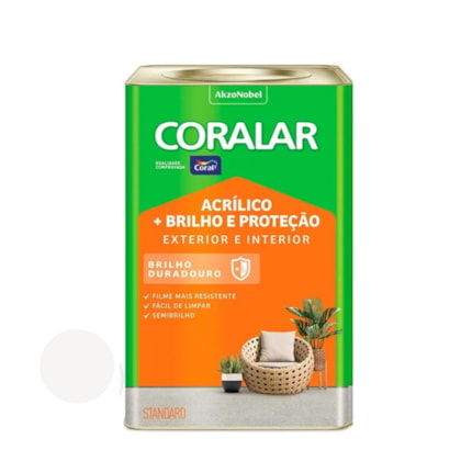 Tinta Coral Brilho e Protecao 18l Branco