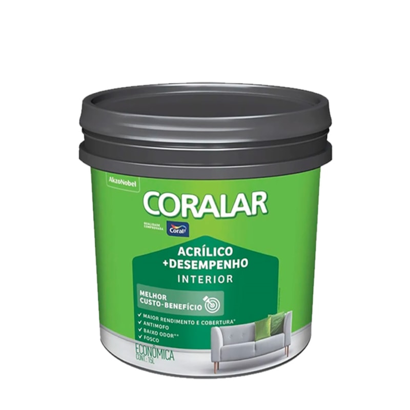 Tinta Coral Coralar Acrilica 15 litros Branco