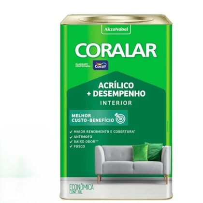 Tinta Coral Coralar Acrilica 18l Areia