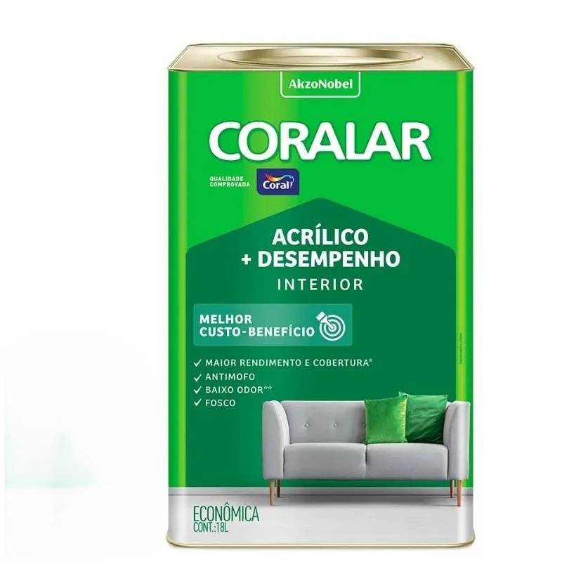 Tinta Coral Coralar Acrilica 18l Areia